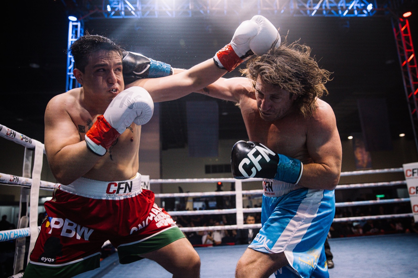 Crypto Fight Night, in the ring, Manila 2025